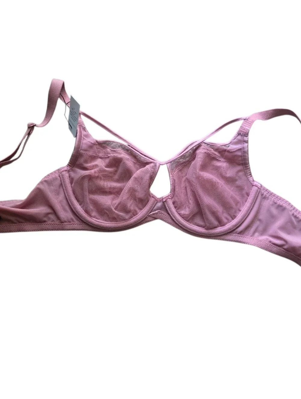 understance gemma flexwire strappy unpadded lift bra size 28D nwt